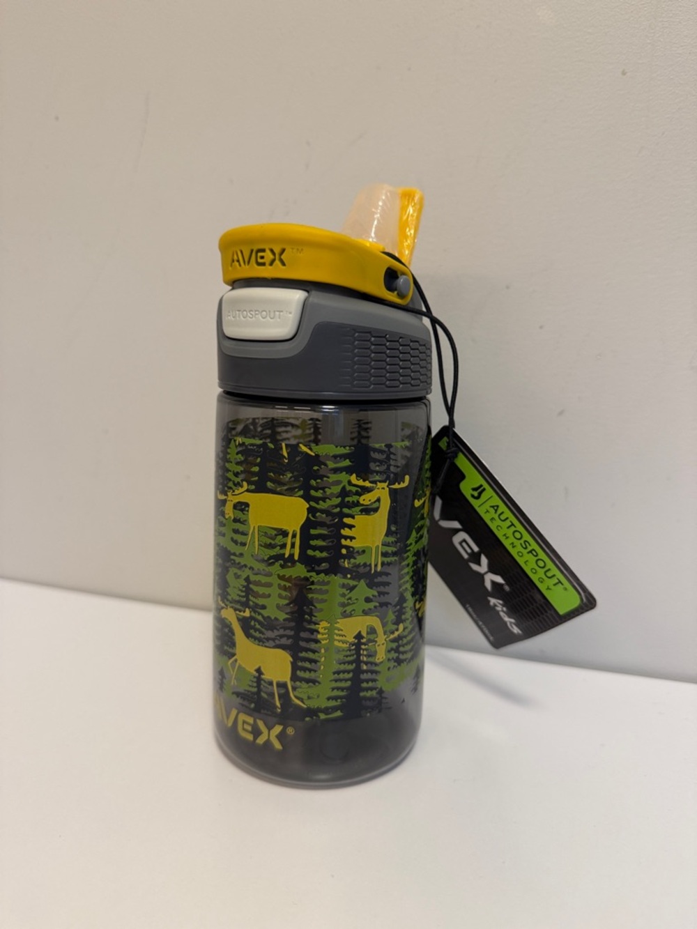 AVEX Kids Yellow & Gray AutoSpout Water Bottle